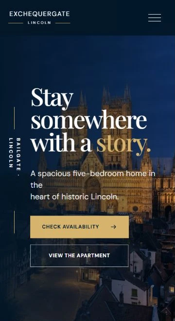 Stay Exchequergate home page mobile preview